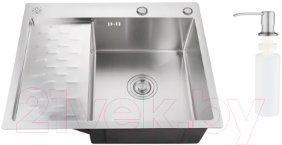 Мойка кухонная РМС MRK-6350R (с дозатором) - фото