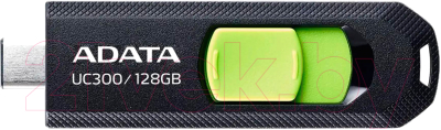 USB flash накопитель A-data UC300 128GB (ACHO-UC300-128G-RBK/GN) - фото