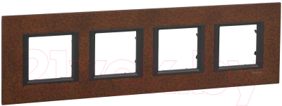 Рамка для выключателей и розеток Schneider Electric Unica MGU68.008.7A3 - фото