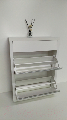 Тумба для обуви Элана Люкс 2.70ш (белый/белый)