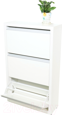 Тумба для обуви Элана Люкс 3.70 (белый/белый)