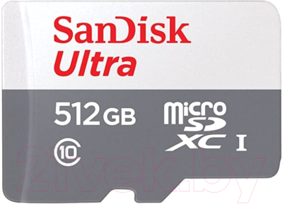 Карта памяти SanDisk Micro SDXC 512GB UHS-I (SDSQUNR-512G-GN3MN) - фото