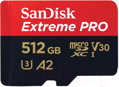 Карта памяти SanDisk Micro SDXC 512GB UHS-1 (SDSQXCD-512G-GN6MA) - фото