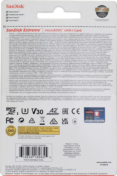 Карта памяти SanDisk Micro SDXC 1TB UHS-I (SDSQXAV-1T00-GN6MN)