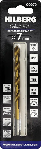 Сверло Hilberg CO070