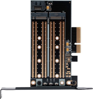 Адаптер для SSD диска Gembird MF-PCIE-NVME-SATA 