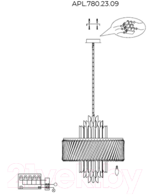 Люстра Aployt APL.780.23.09