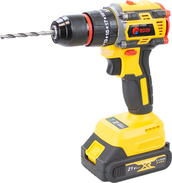 Аккумуляторная дрель-шуруповерт Edon AD-21PBL