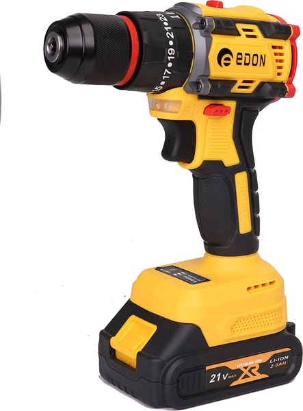 Аккумуляторная дрель-шуруповерт Edon AD-21PBL