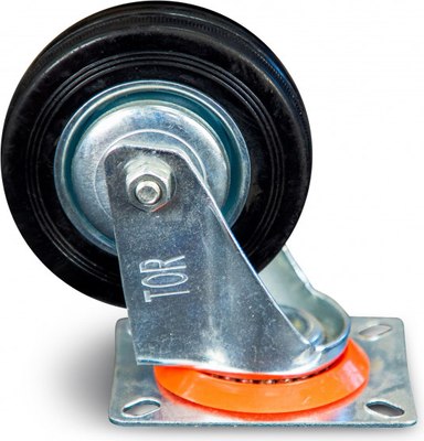 Колесо для тележки складской TOR Поворотное SC 42 100мм (N) / 1024175 - фото