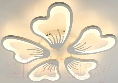 Люстра Estares Glory 100W 5F-APP-625х70-WHITE/WHITE-220-IP20 - фото