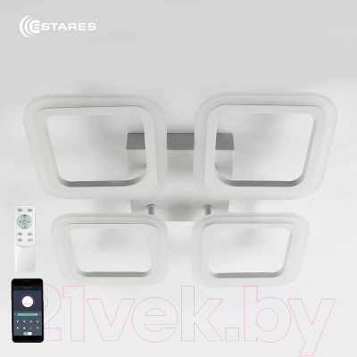 Люстра Estares Room 60W 4S-APP-520x73-WHITE/WHITE-220-IP20