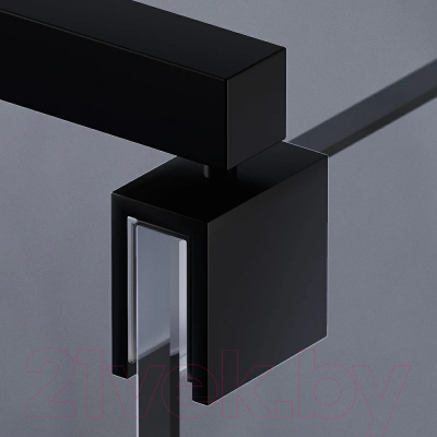 Душевая стенка AM.PM Func 100x200 / W84WI-100-F1-BTE (черный/прозрачное стекло)