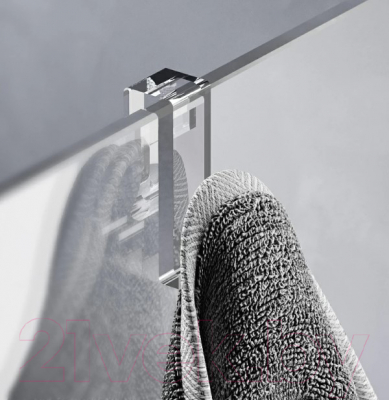 Душевая стенка AM.PM Func 100x200 / W84WI-100-F1-MTE (хром матовый/прозрачное стекло)