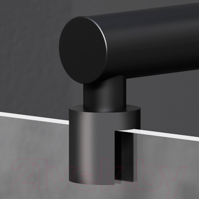 Душевая стенка AM.PM X-Joy 80x195 / W94WI-80-F1-BTE (черный/прозрачное стекло)