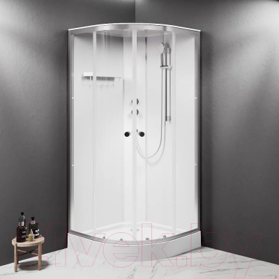 Душевая кабина AM.PM X-Joy 90x90 / W94C-401-090MT (хром матовый/прозрачное стекло)