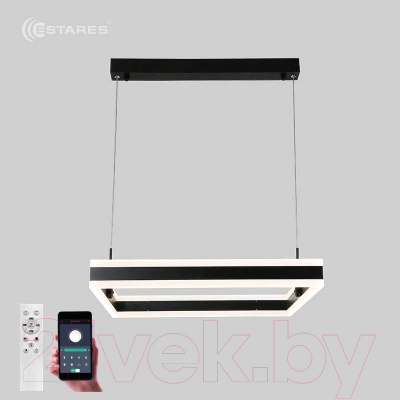 Потолочный светильник Estares Stella 100WS-APP-500x500x1200-BLACK/WHITE-220-IP20