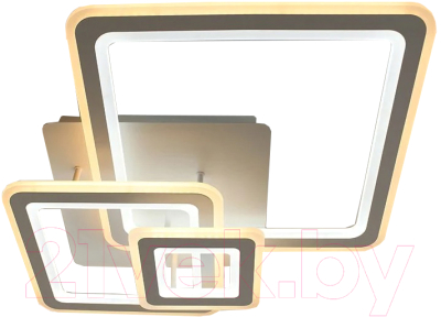 Люстра Estares Triplex Square 124W 3S-APP-596x596x146-WHITE/WHITE-220-IP20 - фото