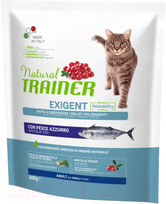 Сухой корм для кошек Trainer Natural Exigent для привередливых кошек с пеламидой - фото