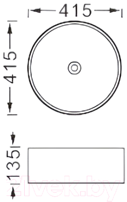 Умывальник Aquatek Европа AQ5558-MB