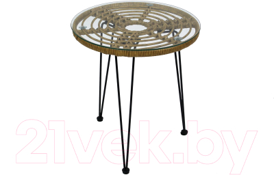 Комплект садовой мебели Garden Story Адриан Мини / GS008 (бежевый/синий)