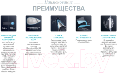 Дорожный утюг Rowenta DA1511F1