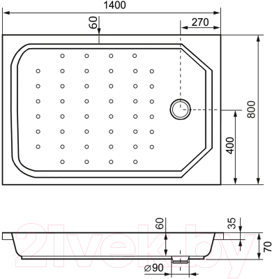 Душевой поддон RGW Style / 16183814-11