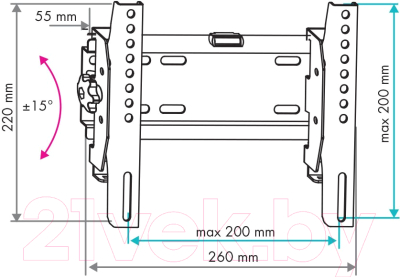 Кронштейн для телевизора VLK Trento-38