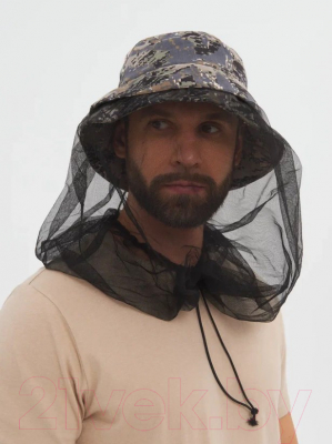 Накомарник для охоты и рыбалки Huntsman Трансформер Смесовая Лабиринт