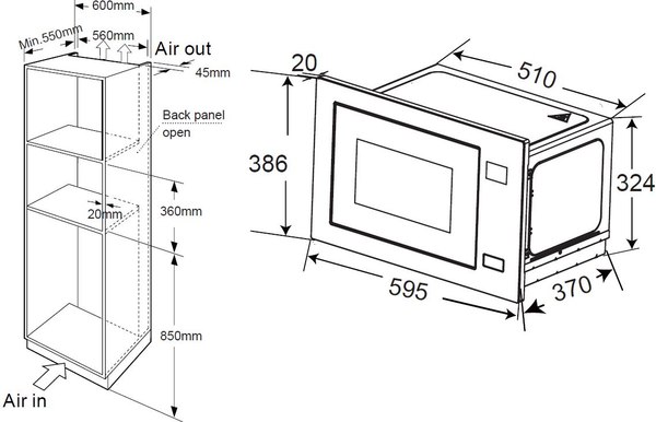 Микроволновая печь ZORG MIO251 S (белый)