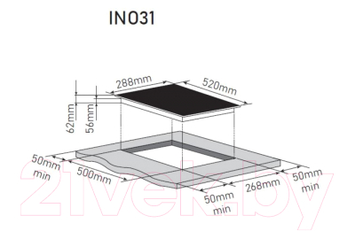 Индукционная варочная панель ZORG INO31 BL