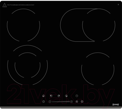 Электрическая варочная панель ZORG CR61 BL - фото