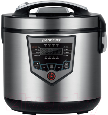 Мультиварка Endever Vita-124 (черный/стально) - фото