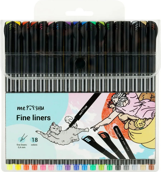 Набор капиллярных ручек Meshu MS_53579