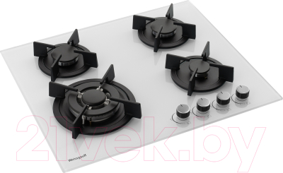 Газовая варочная панель Weissgauff HGG 640 WG Nano Glass