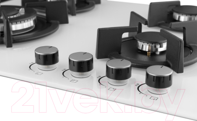 Газовая варочная панель Weissgauff HGG 640 WG Nano Glass