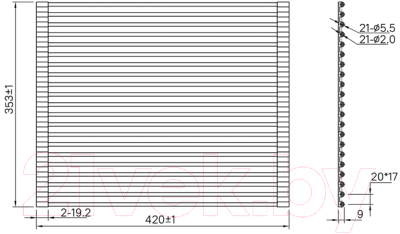 Сушилка для посуды IDDIS Kitchen Line ROL35BLi59