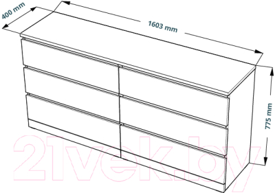 Комод Mebelain Варма 6D