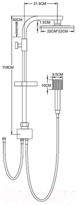 Душевая система Wisent WP3500-2
