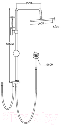Душевая система Wisent WP3500S