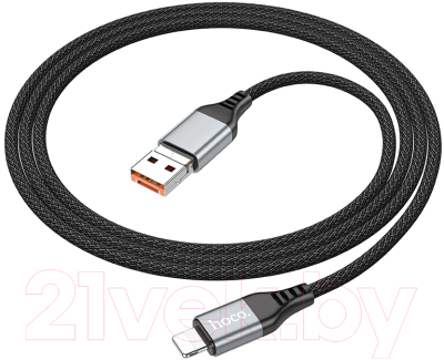 Кабель Hoco U128 2в1 USB/Type-C to Lightning - фото