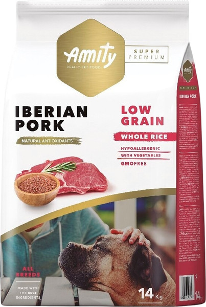 Сухой корм для собак Amity Super Premium с иберийской свининой - фото