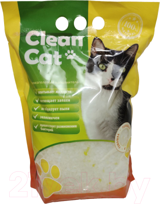 Наполнитель для туалета Clean Cat Силикагелевый ромашка - фото