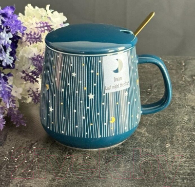 Кружка с ложкой Lenardi 315-044