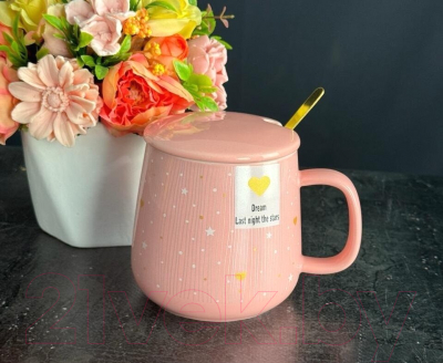 Кружка с ложкой Lenardi 315-045