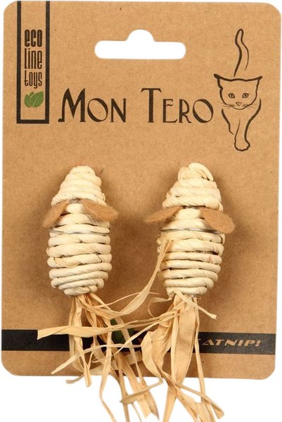 Набор игрушек для кошек Mon Tero Eco Мышь с кошачьей мятой / 51483 - фото