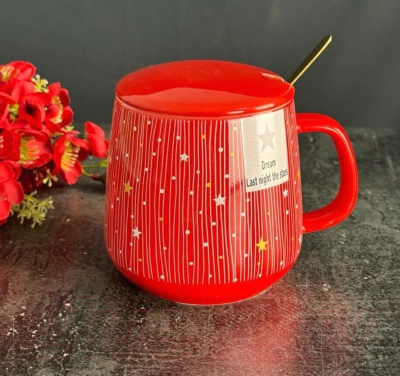 Кружка с ложкой Lenardi 315-046