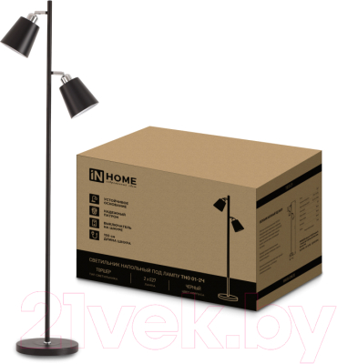 Торшер INhome ТНО 01-2Ч 2х60Вт Е27 230В / 4690612049625