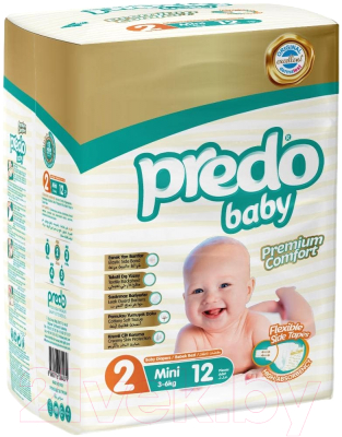 Подгузники детские Predo Baby №2 3-6 кг - фото