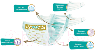 Подгузники детские Predo Baby №3 4-9 кг